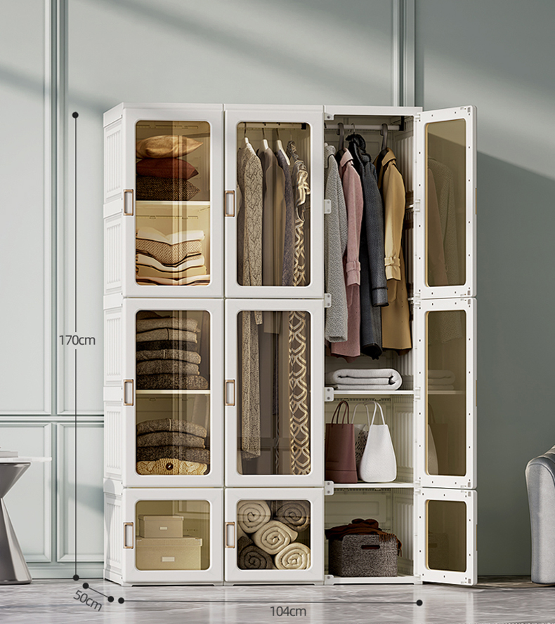 【Clearance Sale! Buy 1 Get 1 Free】Multifunctional Foldable Modern Wardrobe Cabinets