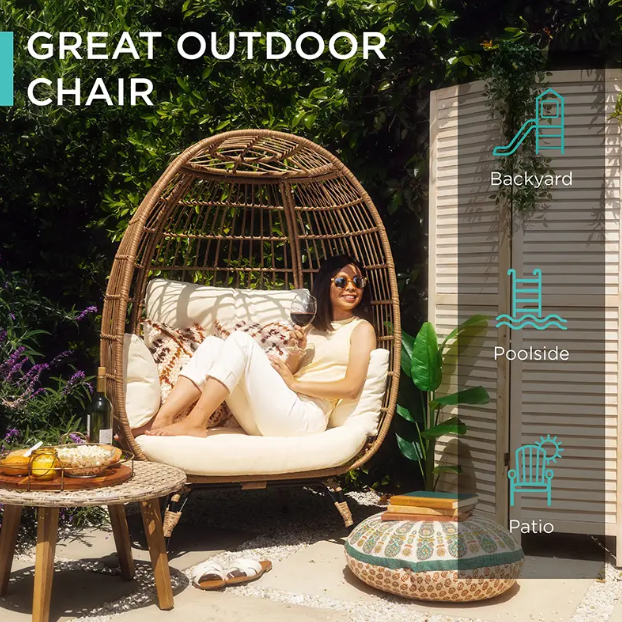 【Buy 1 get 1 free】🔥Wicker egg chair🔥On The Last Day