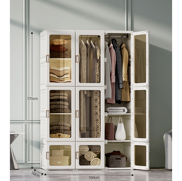（🔥Clearance Sale）, buy 1 get 1 free，Multifunctional Foldable Modern Wardrobe Cabinets